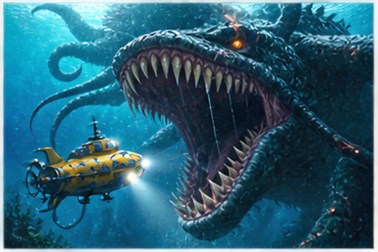 Ocean Monster 3D game artwork
